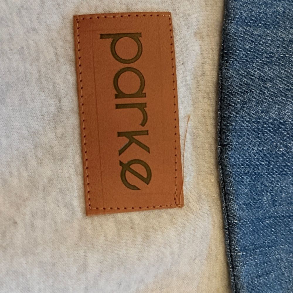 Parke Denim Collar Sweat Rugby Sweatshirt - Picture 6 of 7